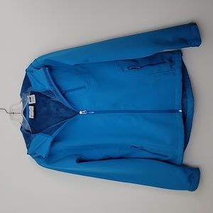 Double Diamond Teal Blue Hooded Jacket S